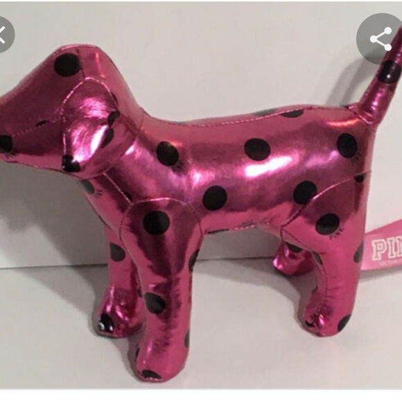 Pink Christmas stocking pink dog - Picture 2 of 2